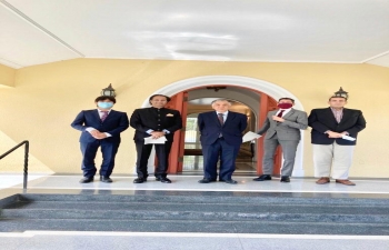 Ambassador Abhishek Singh attended a luncheon meeting hosted by Ambassador of Japan Mr. Kenji Okada